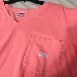 VS Pink pocket shirt sz L